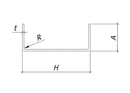 Профиль холодногнутый U