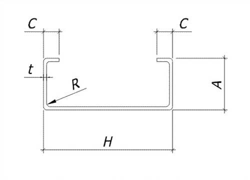 Профиль холодногнутый C